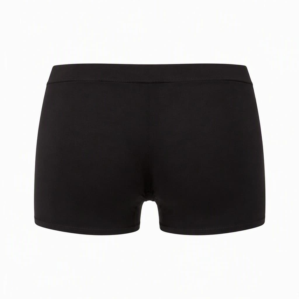 Boy-Short in Black, back view