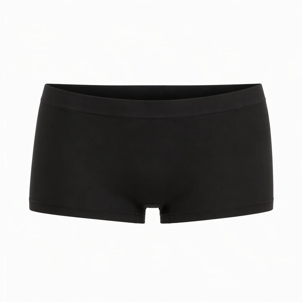 Boy-Short in Black, front view
