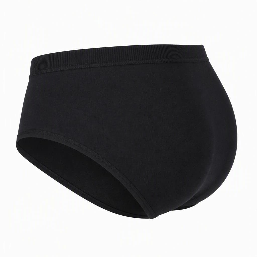 Cotton Daily Brief in Black, side view