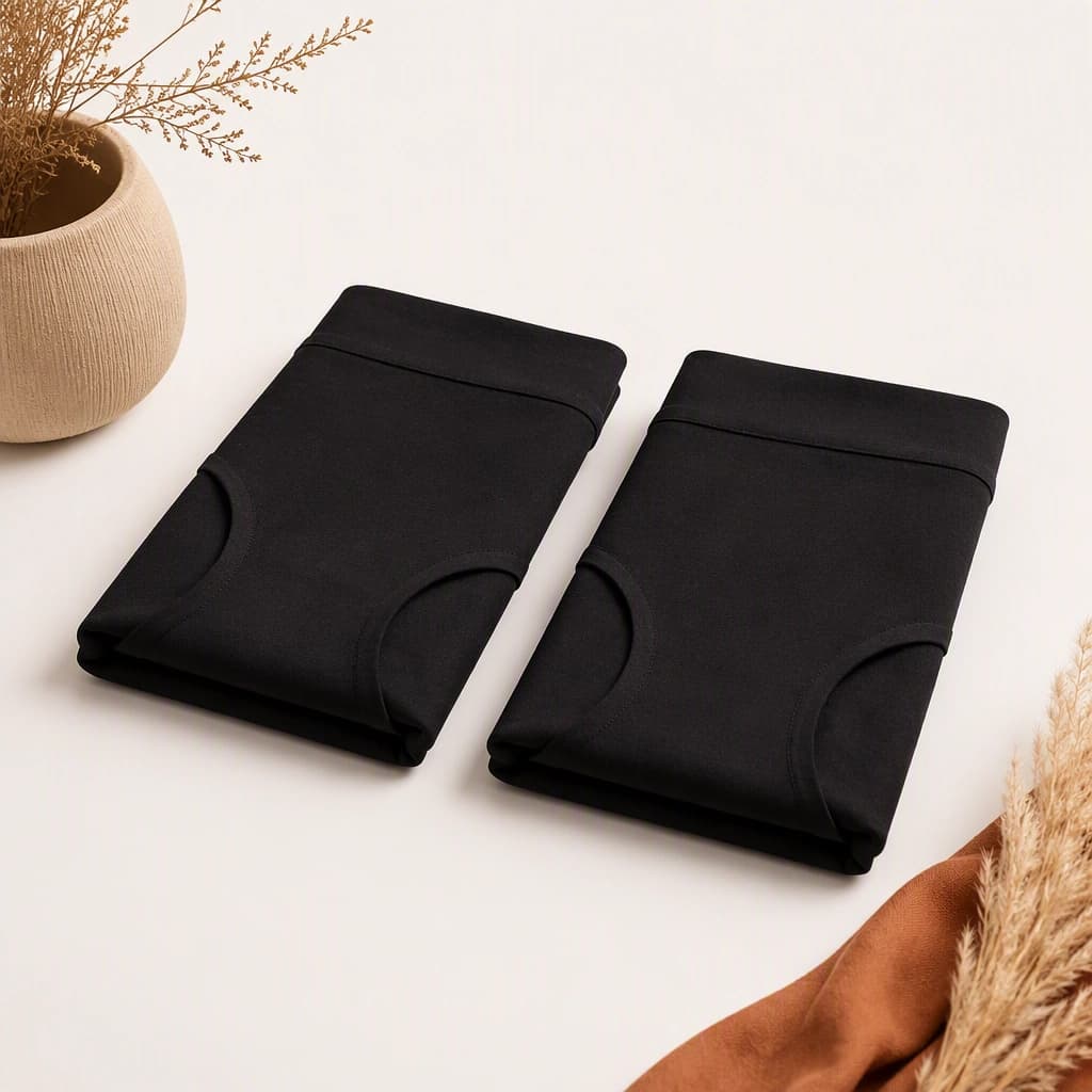 Essential Brief — Pack of 2 in Black, side view
