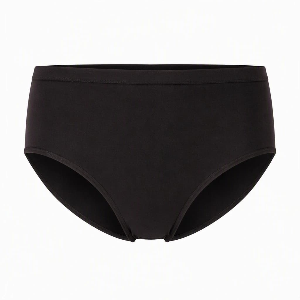 Hipster Brief in Black, front view