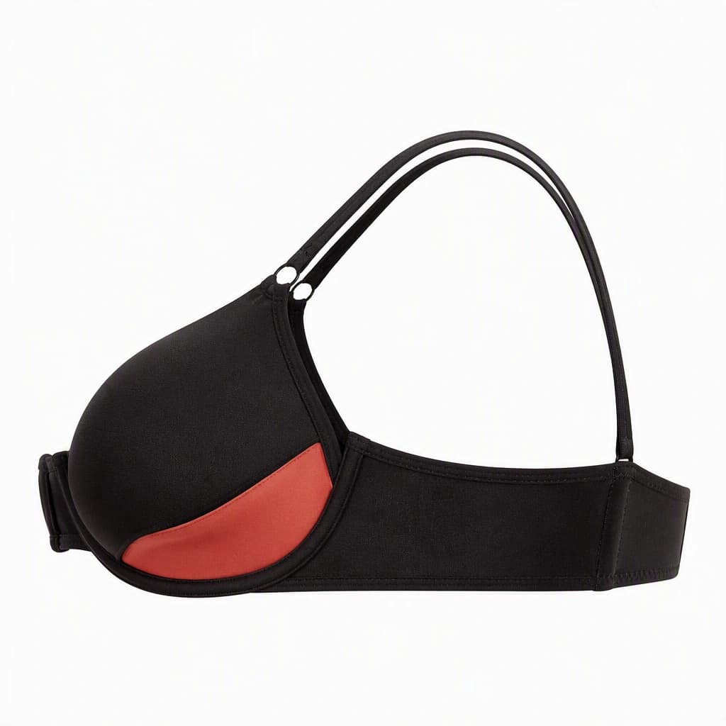Push-Up Bra in Black, side view