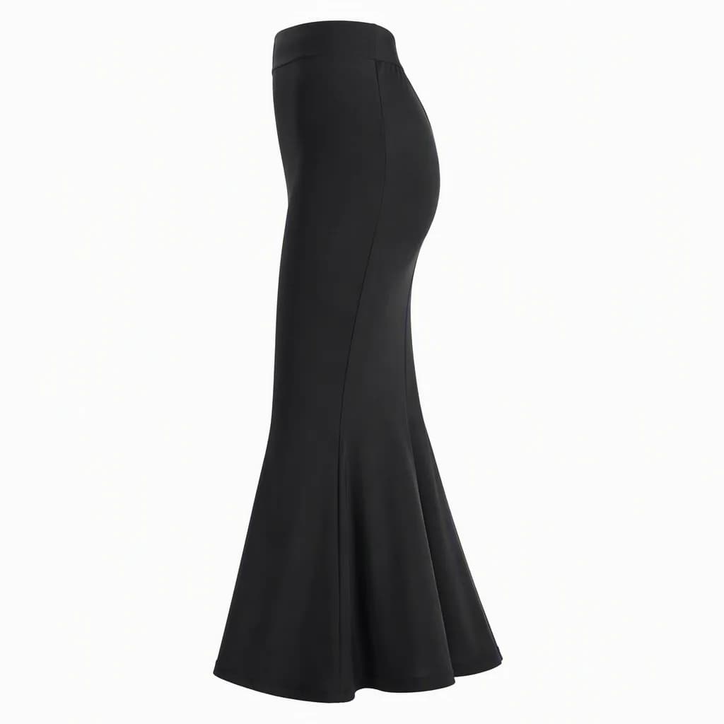 Saree Shapewear Petticoat in Black, side view