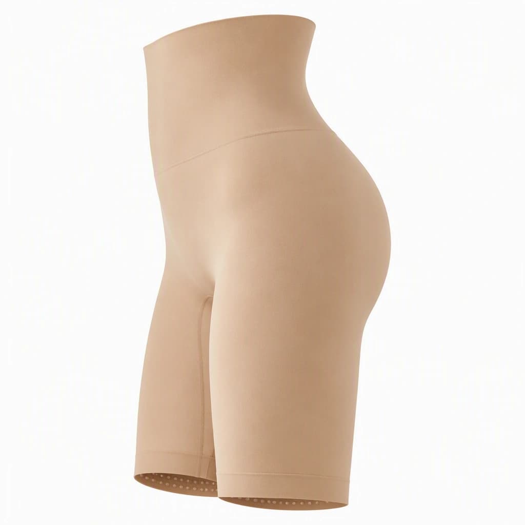 Thigh Shaper Short in Beige, side view