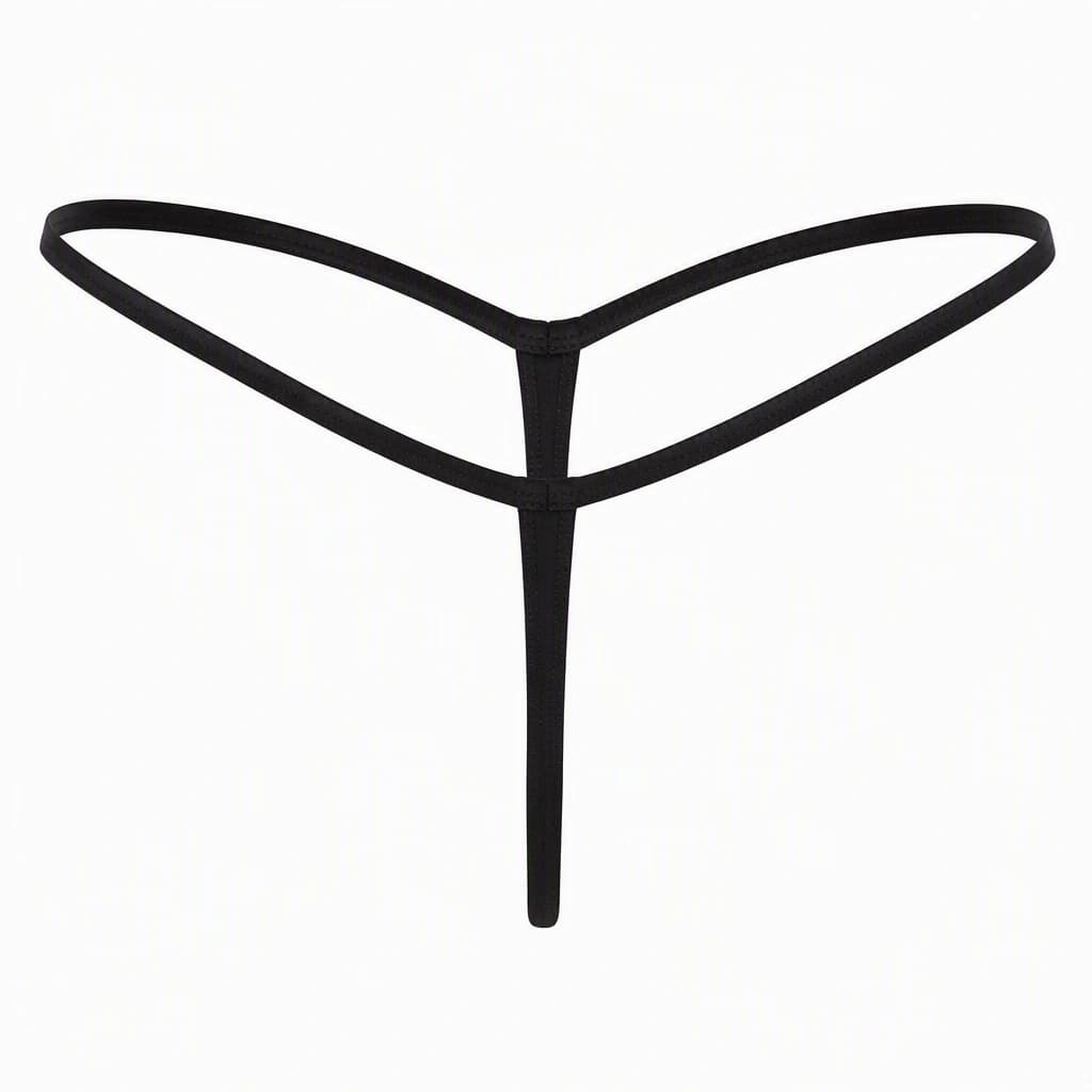 Thong in Black, back view