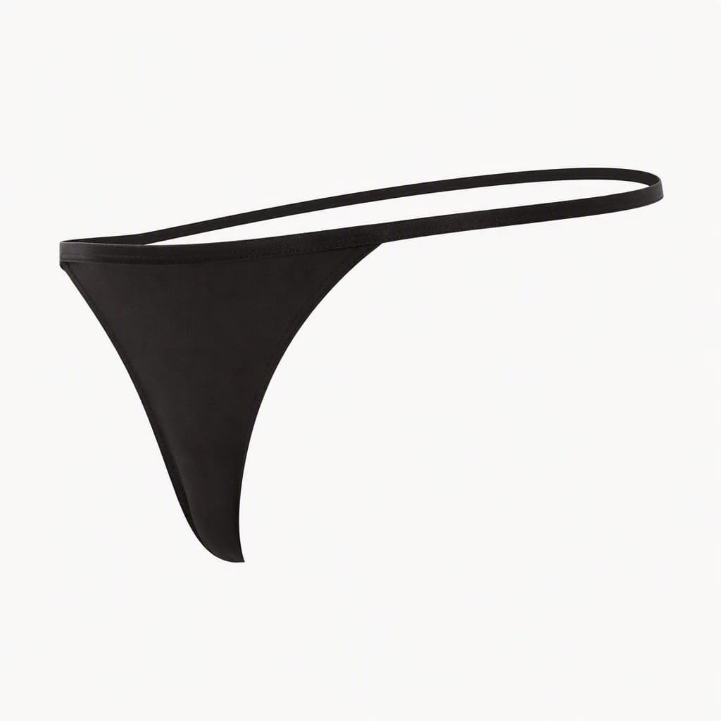 Thong in Black, side view