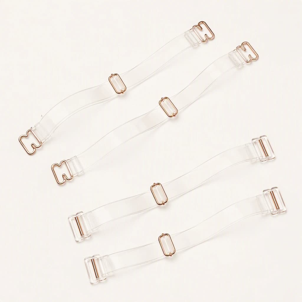 Transparent Bra Straps, back view